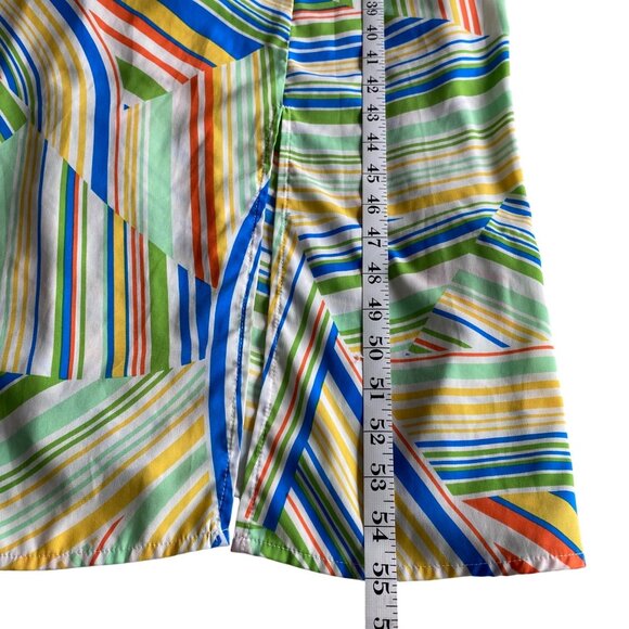 Maggy London Striped Twist Strap Midaxi Dress Sz 22W Colorful Artsy - Picture 12 of 13